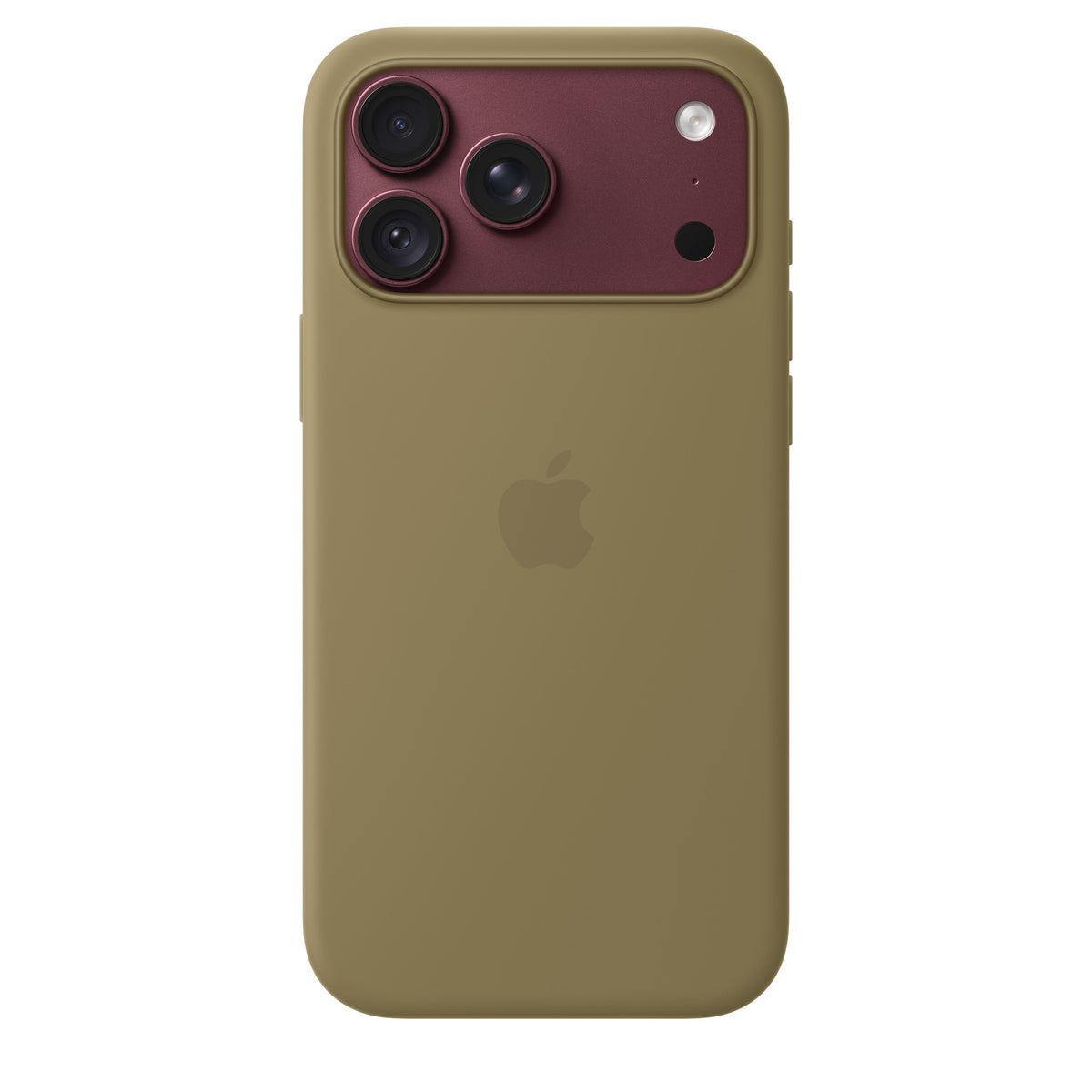 Funda de silicón iPhone 18 Pro Max Oliva